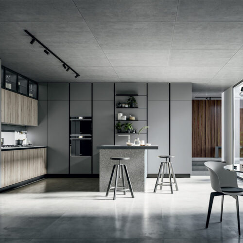 ARREDO3 cucina-di-design-elegante-grigio-round-arredo3-1220x837